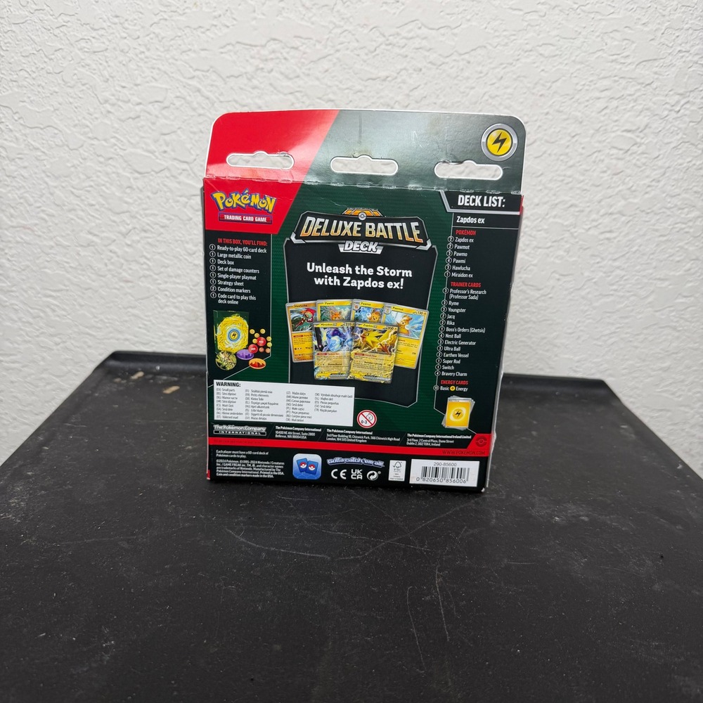 Pokemon TCG Zapdos ex Deluxe Battle Deck Pokemon Trading Card Game Sealed - Picture 3 of 3